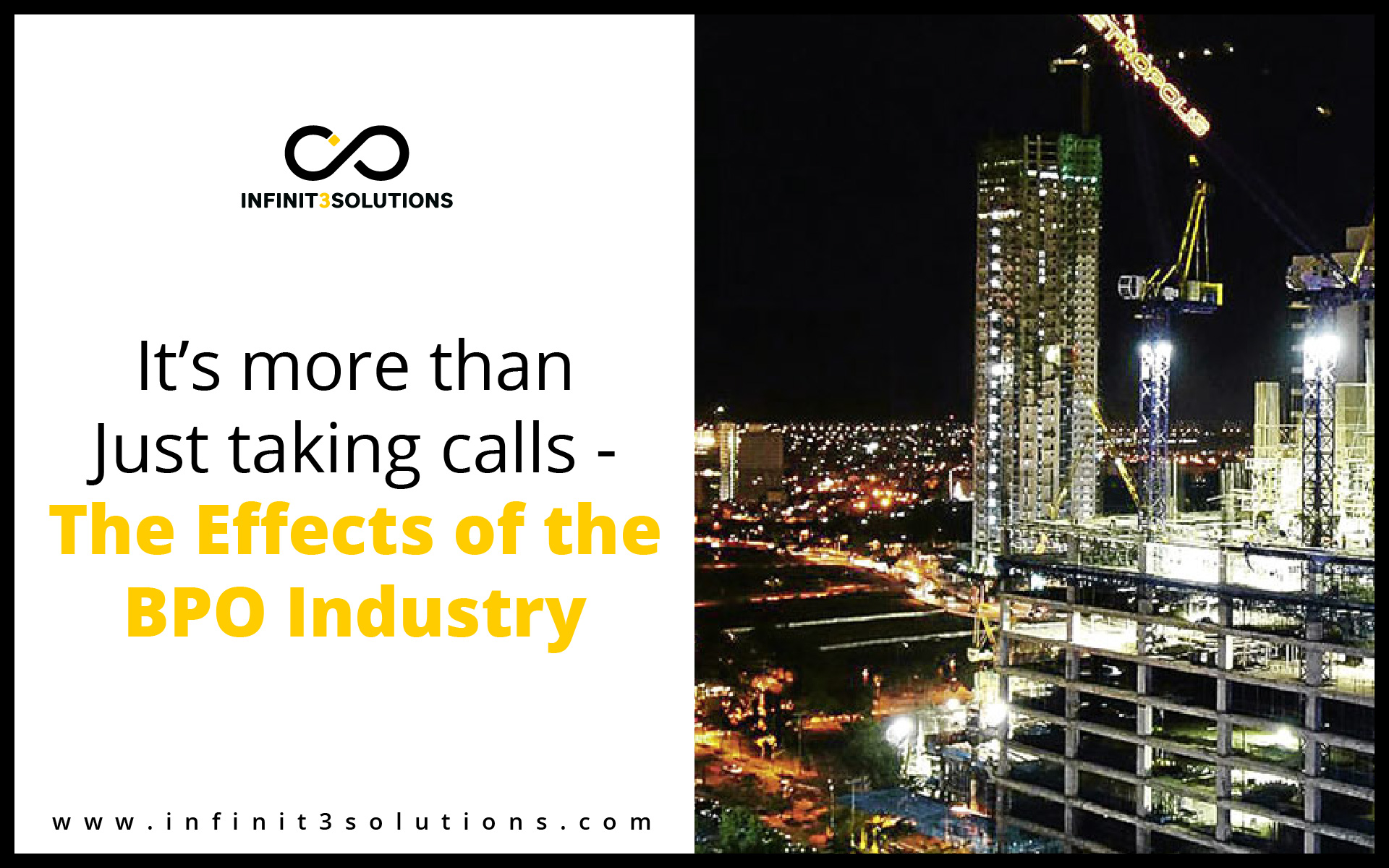 It's more than just taking calls - The effects of BPO Industry