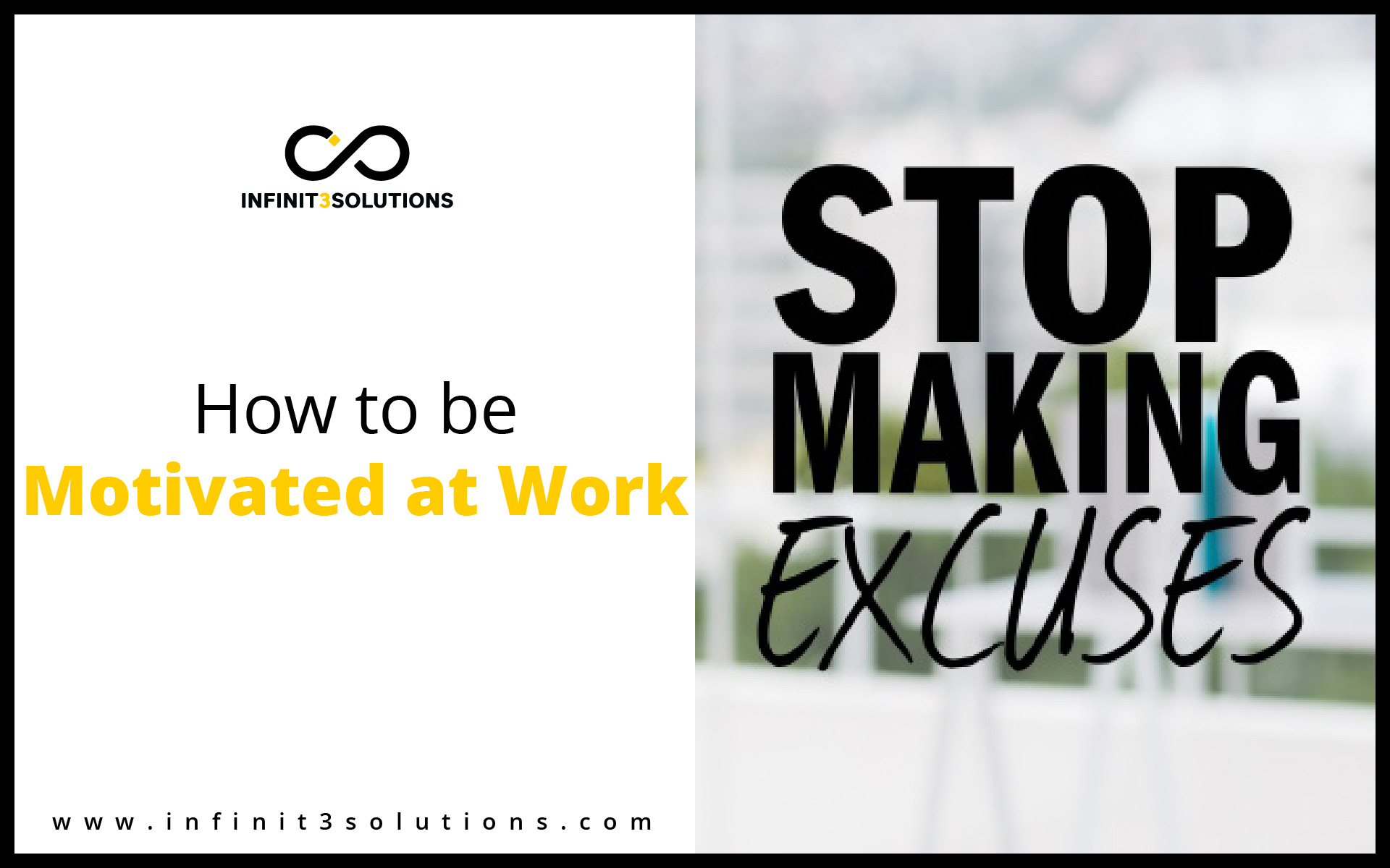 Be motivated at work