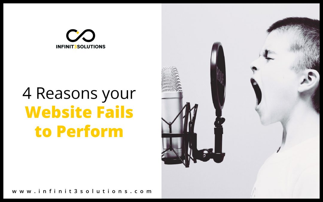 4 Reasons your website fails to perform