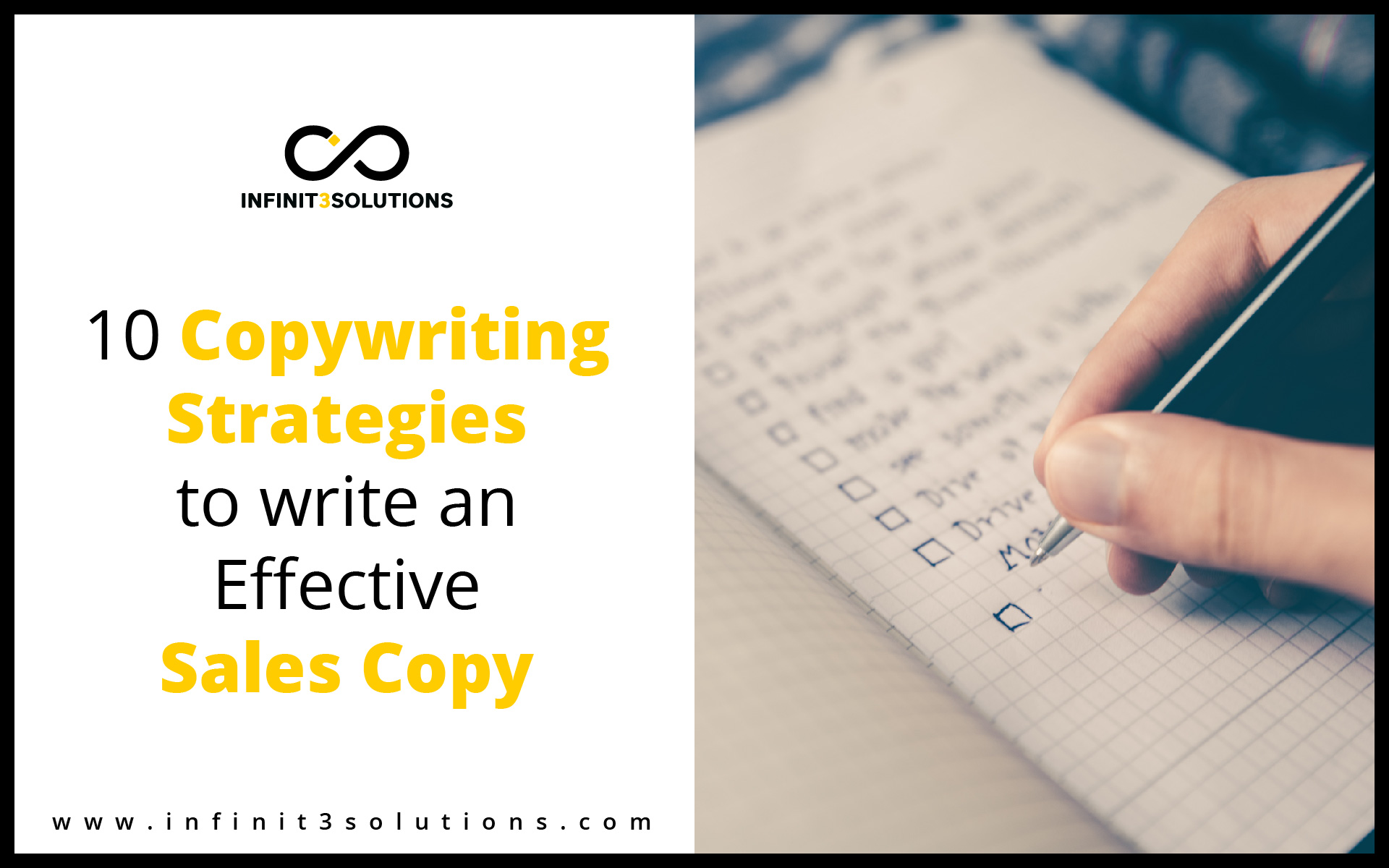 Copywriting Strategies to write an Effective Sales Copy