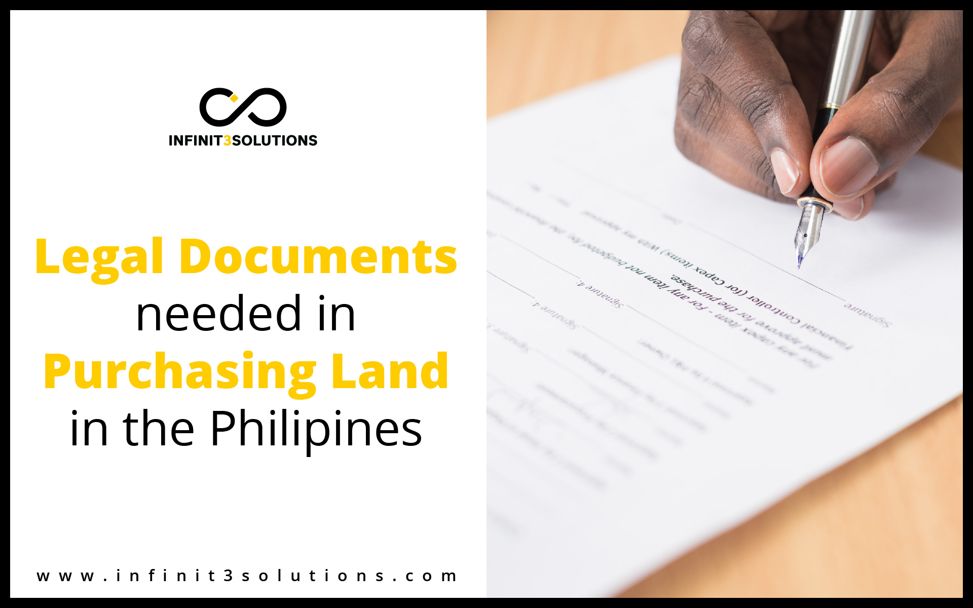 Legal Documents needed in purchasing land in the Philippines