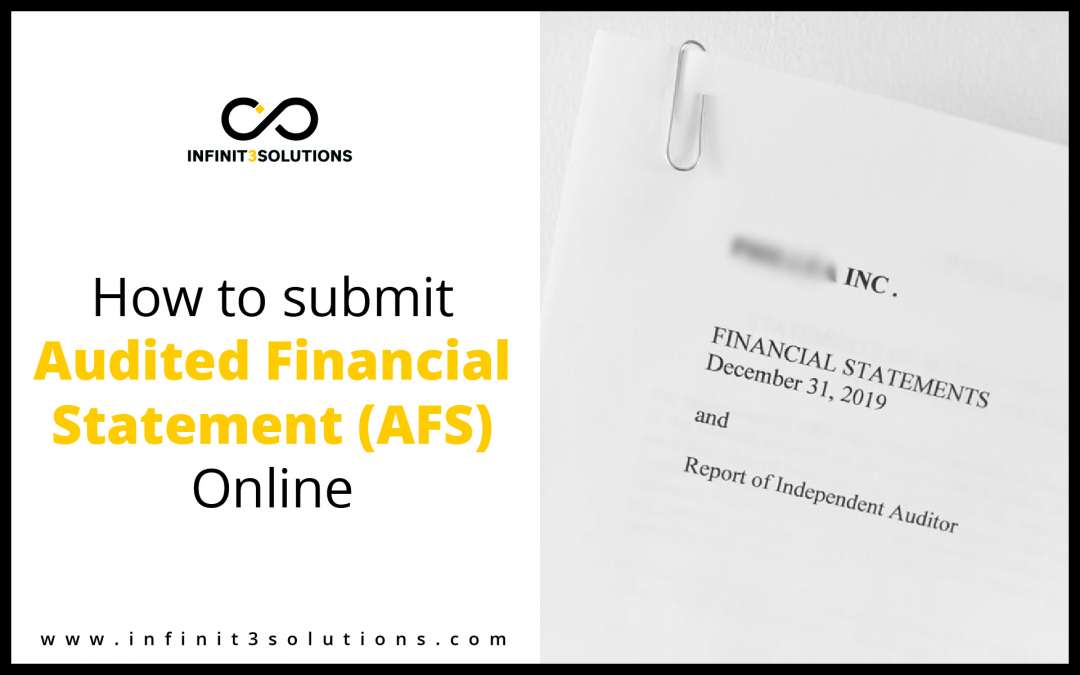 How to Submit Audited Financial Statement (AFS) online