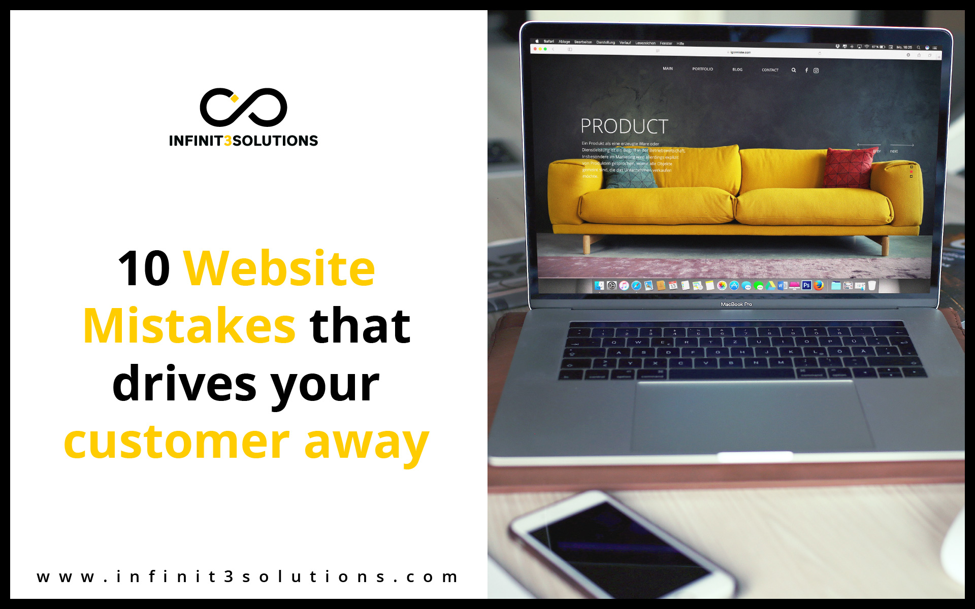 Things to Avoid when creating a website