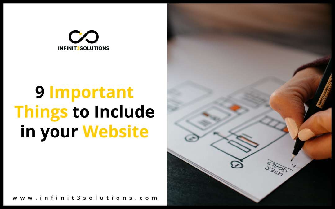 9 Important Things To Include In Your Website